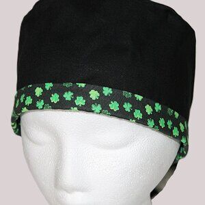 NWOT St. Patricks Day Scrub Cap Tie Back Unisex Handmade